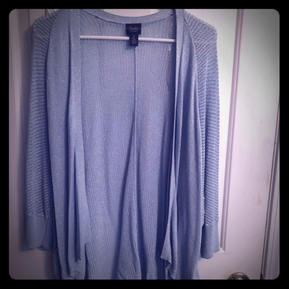 Chico's Light Blue Cardigan size 2 (Large)